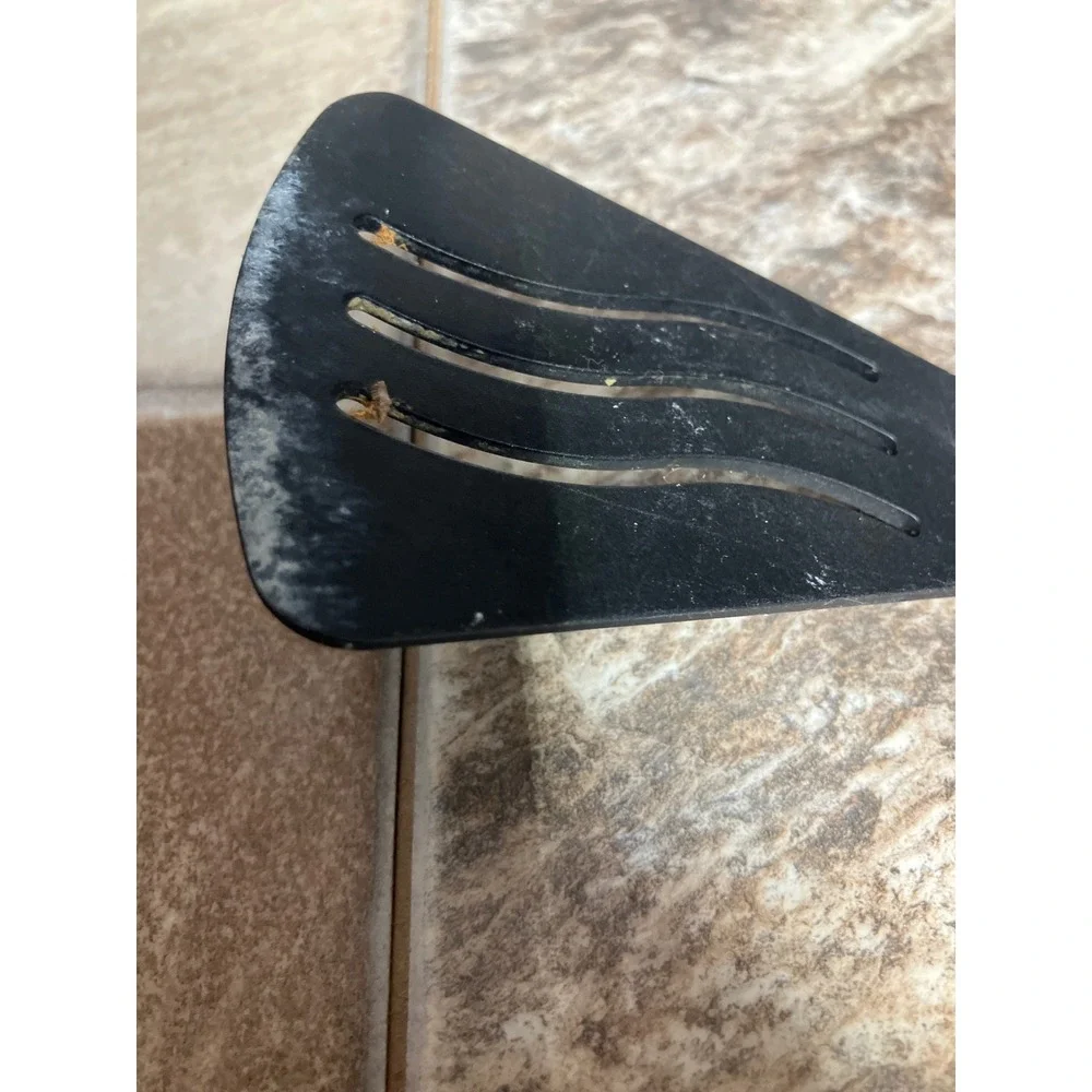 IKEA Black Nylon Slotted Turner Spatula 17535 Made in Sweden Heat Resistant 11in